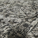 Polyester Spandex Sahara Snake Foil Fabric 56" Gray