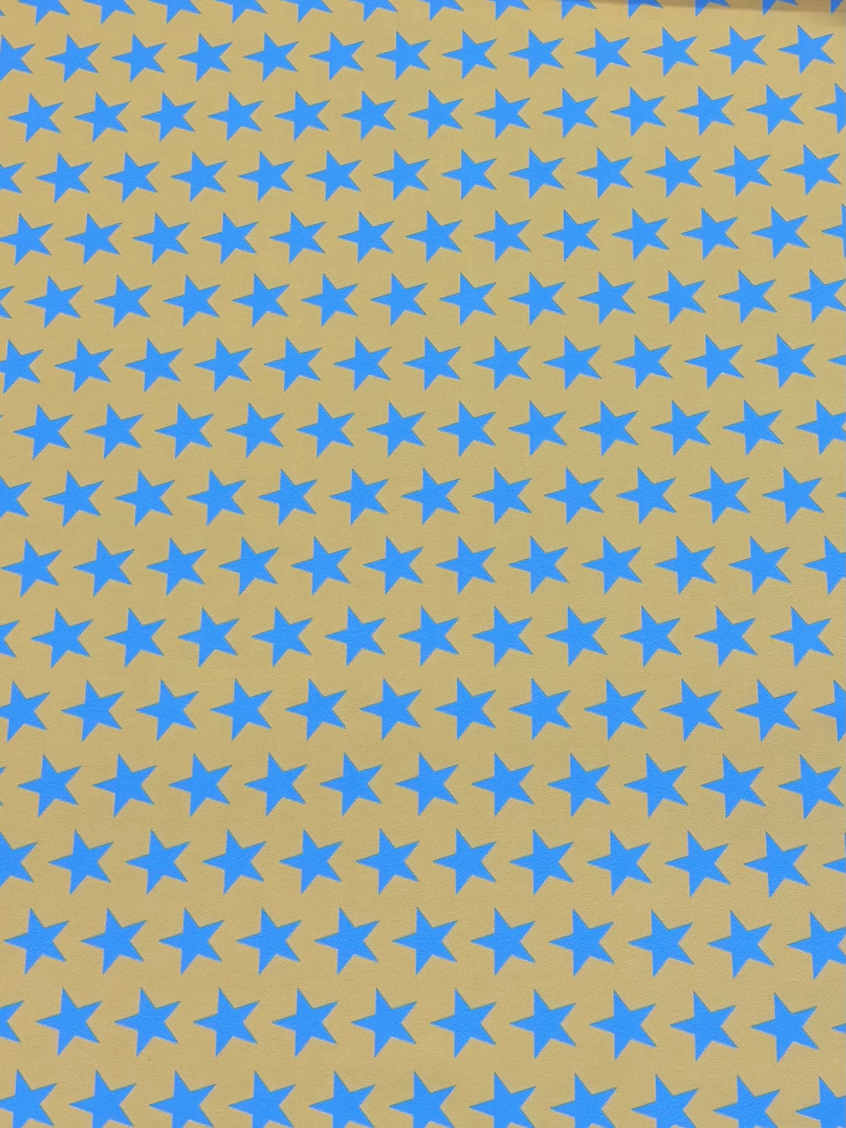 Star Print Spandex Fabric - Blue With Pink Stars, 58"/60" Width (1 Yard)