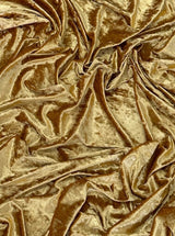 Stretch Crushed Velvet Gold
