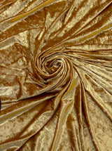 Stretch Crushed Velvet Gold