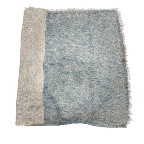 Metallic Faux Fur Tinsel Ostrich Feather Polyester Fabric - Metallic Faux Ostrich Feather, 54" Width (1 Yard)