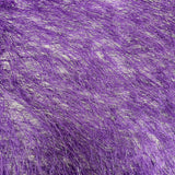 Metallic Faux Fur Tinsel Ostrich Feather Polyester Fabric - Metallic Faux Ostrich Feather, 54" Width (1 Yard)