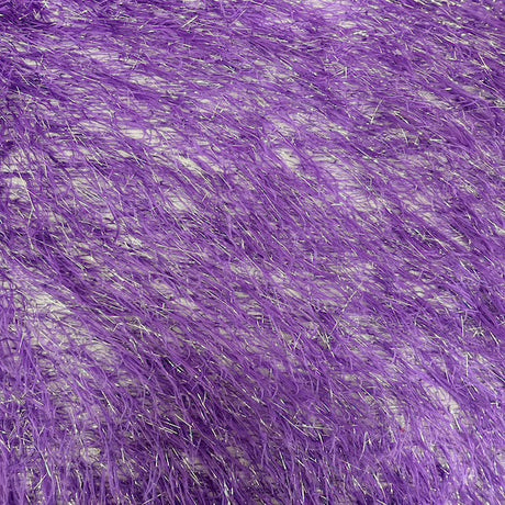 Metallic Faux Fur Tinsel Ostrich Feather Polyester Fabric - Metallic Faux Ostrich Feather, 54" Width (1 Yard)