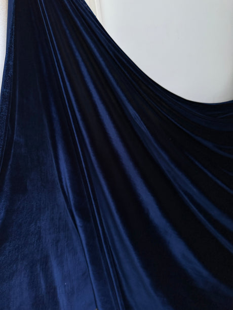 Stretch Velvet Navy