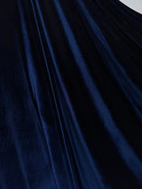 Stretch Velvet Navy