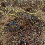 Metallic Faux Fur Tinsel Ostrich Feather Polyester Fabric - Metallic Faux Ostrich Feather, 54" Width (1 Yard)
