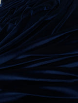 Stretch Velvet Navy