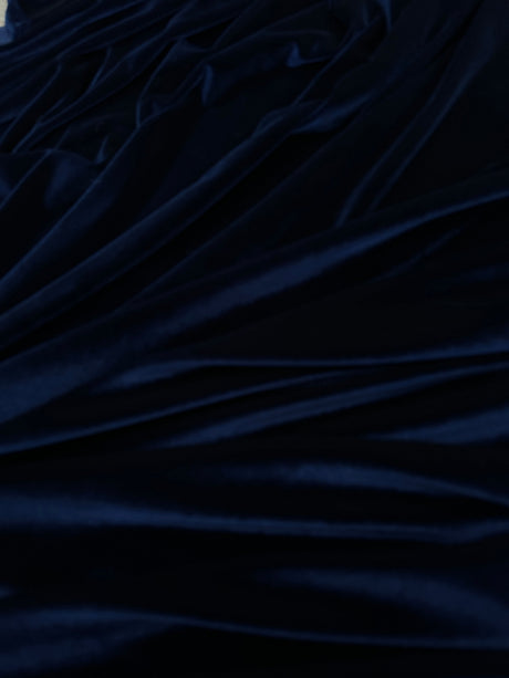 Stretch Velvet Navy