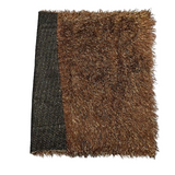 Metallic Faux Fur Tinsel Ostrich Feather Polyester Fabric - Metallic Faux Ostrich Feather, 54" Width (1 Yard)