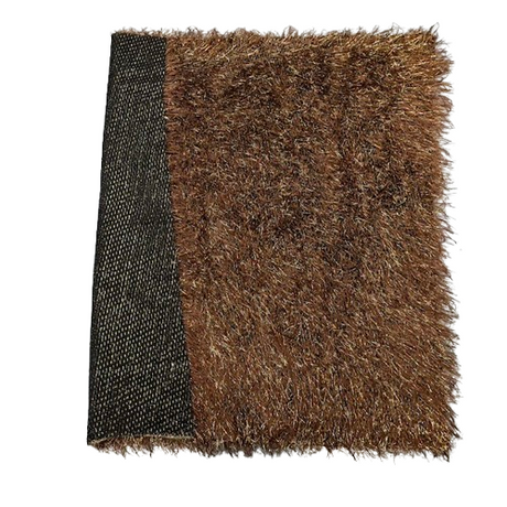 Metallic Faux Fur Tinsel Ostrich Feather Polyester Fabric - Metallic Faux Ostrich Feather, 54" Width (1 Yard)