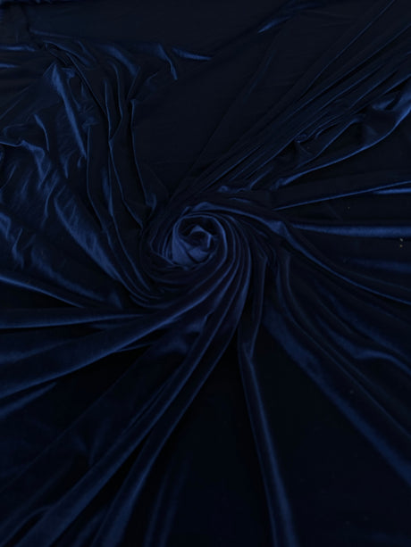 Stretch Velvet Navy