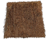 Metallic Faux Fur Tinsel Ostrich Feather Polyester Fabric - Metallic Faux Ostrich Feather, 54" Width (1 Yard)