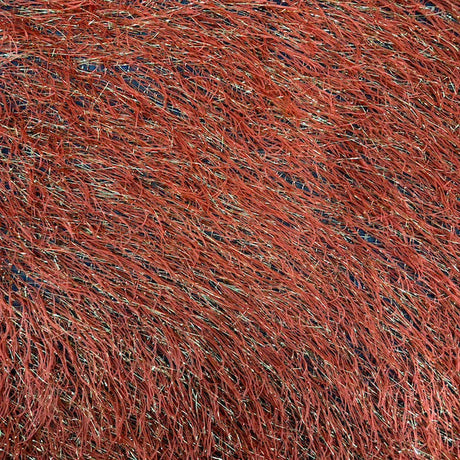 Metallic Faux Fur Tinsel Ostrich Feather Polyester Fabric - Metallic Faux Ostrich Feather, 54" Width (1 Yard)