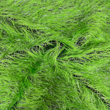 Metallic Faux Fur Tinsel Ostrich Feather Polyester Fabric - Metallic Faux Ostrich Feather, 54" Width (1 Yard)