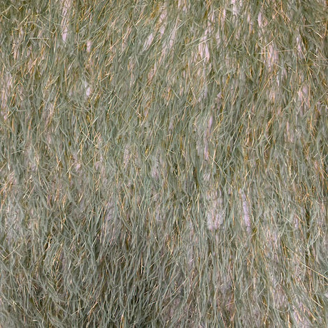 Metallic Faux Fur Tinsel Ostrich Feather Polyester Fabric - Metallic Faux Ostrich Feather, 54" Width (1 Yard)