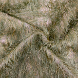 Metallic Faux Fur Tinsel Ostrich Feather Polyester Fabric - Metallic Faux Ostrich Feather, 54" Width (1 Yard)