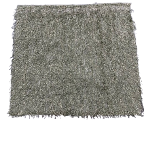 Metallic Faux Fur Tinsel Ostrich Feather Polyester Fabric - Metallic Faux Ostrich Feather, 54" Width (1 Yard)