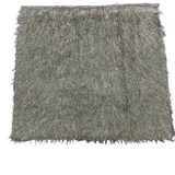 Metallic Faux Fur Tinsel Ostrich Feather Polyester Fabric - Metallic Faux Ostrich Feather, 54" Width (1 Yard)