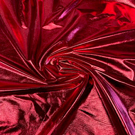 Foil Spandex Fabric 2-Way Stretch Metallic