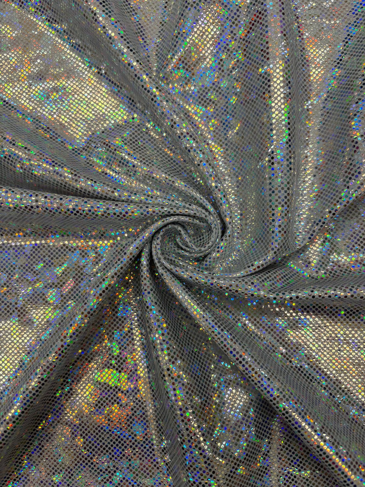 Shattered Glass Nylon Spandex Fabric - Shattered Glass Print, 58"/60" Width (1 Yard)