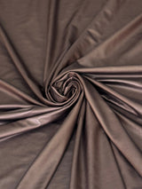 4-Way Stretch Faux Leather Chocolate Brown