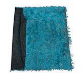 Metallic Faux Fur Tinsel Ostrich Feather Polyester Fabric - Metallic Faux Ostrich Feather, 54" Width (1 Yard)