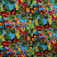 Cotton Barkcloth Fabric Hawaiian Tropical Garden