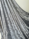 Stretch Crushed Velvet Silver