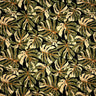 All-Over Multicolor Monstera Leaves Light Barkcloth Cotton Fabric - Multicolor Monstera Leaves, 45" Width (1 Yard)