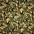 All-Over Multicolor Monstera Leaves Cotton Fabric - Light Barkcloth, 45" Width, 36" Yard Cut (1 Yard)