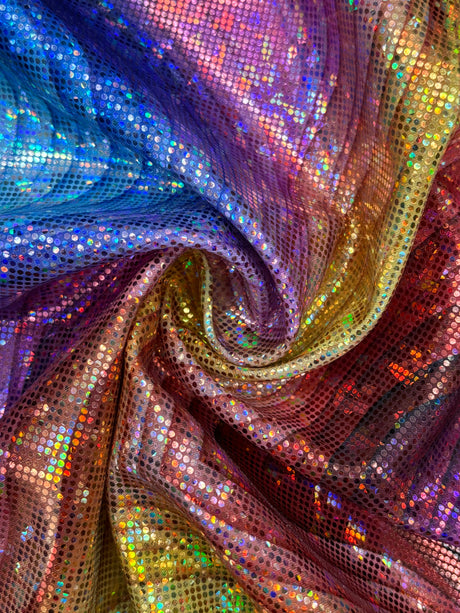 Wave Illusion Shattered Glass Spandex Fabric - Black, Shattered Glass Print, 58"/60" Width (1 Yard)