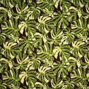 Cotton Barkcloth Monstera Leaves Fabric