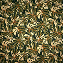 Cotton Barkcloth Monstera Leaves Fabric