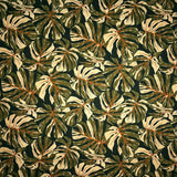 Cotton Barkcloth Monstera Leaves Fabric