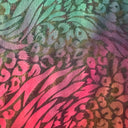 Nylon Spandex Animal Tie Dye Foil Fabric