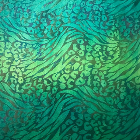 Nylon Spandex Animal Tie Dye Foil Fabric