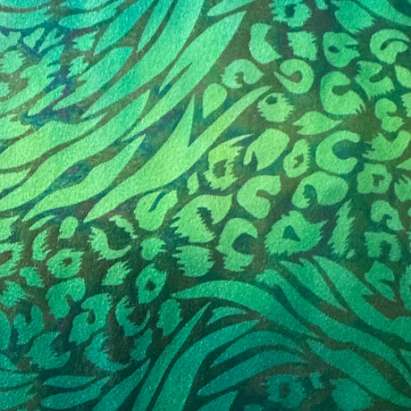 Nylon Spandex Animal Tie Dye Foil Fabric