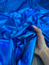 Shiny Coated Spandex Pleather Royal Blue