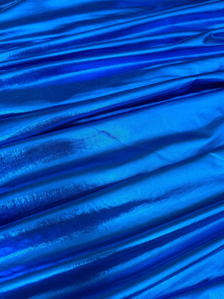 Shiny Coated Spandex Pleather Royal Blue