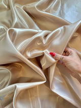 Liquid Bridal Satin Champagne