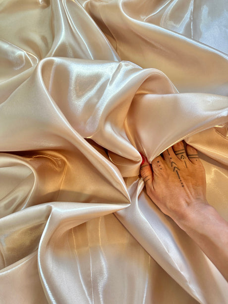 Liquid Bridal Satin Champagne
