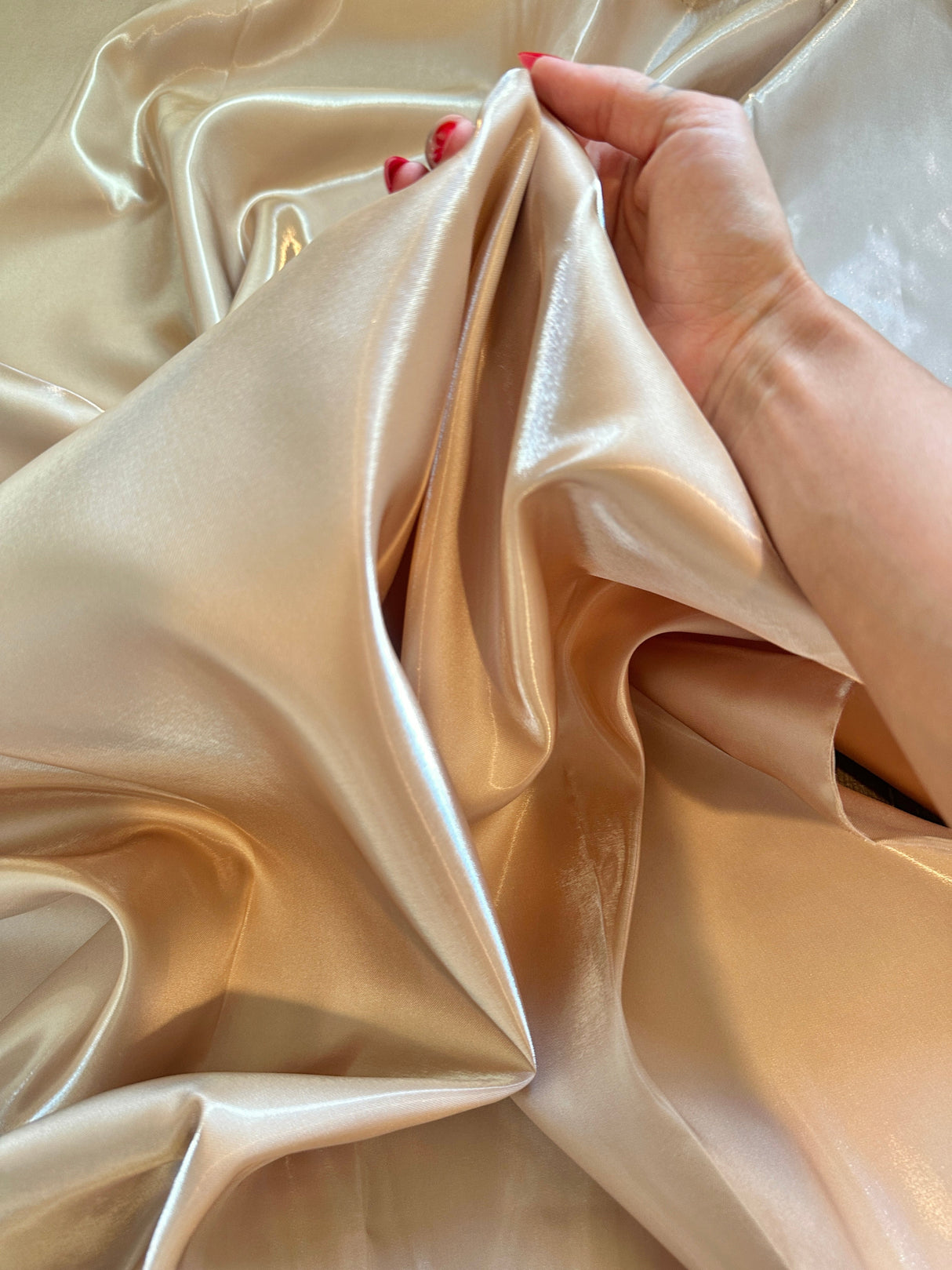 Liquid Bridal Satin Champagne