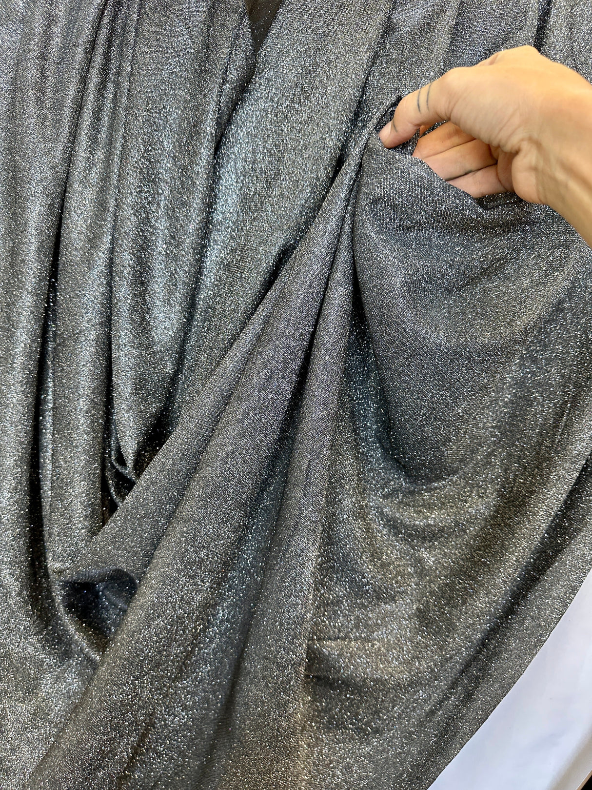 Stretch Metallic Lurex Silver