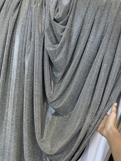 Stretch Metallic Lurex Silver