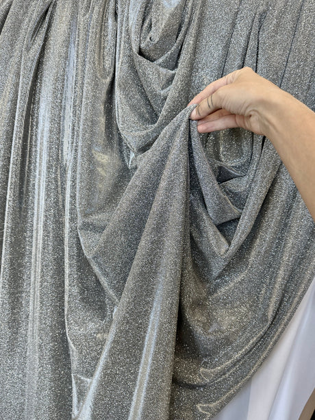 Stretch Metallic Lurex Silver