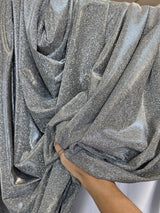 Stretch Metallic Lurex Silver