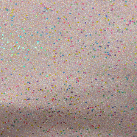 Glitter Vinyl Fabric Stardust Iridescent