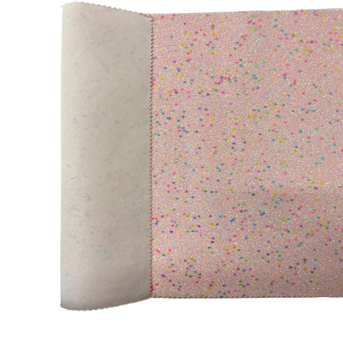 Glitter Vinyl Fabric Stardust Iridescent