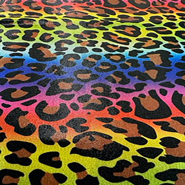 Poly Spandex Hologram Leopard 4-Way Stretch Fabric