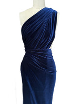 Stretch Velvet Navy